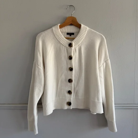 QUINCE > Cropped Cardigan - Picture 6 of 6